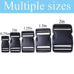 4 Pack Adjustable Quick Release Buckles for Pets