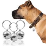 SkyPia 3 Pack Stainless Steel Pet Collar Bells
