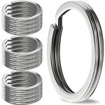 12 Stainless Steel Key Rings for Pets and DIY