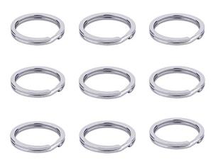 Stainless Steel Dog Tag Key Ring Pack of 20