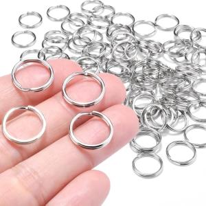 100PCS Small Split Rings for Pet Tags and Crafts