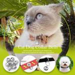 SkyPia 3 Pack Stainless Steel Pet Collar Bells