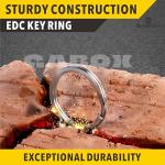 12 Stainless Steel Key Rings for Pets and DIY