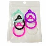 Personalized 6 Pack Silicone Dog Tags - Lightweight