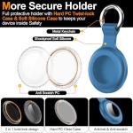 2-Pack Waterproof Airtag Holder Cases with Keychain