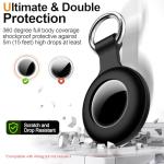 2-Pack Waterproof Airtag Holder Cases with Keychain