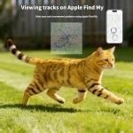 GPS Cat Tracker Collar with Apple Find My Compatibility