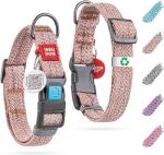 WAUDOG Reflective Eco-Friendly Dog Collar with QR Tag