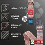 WAUDOG Reflective Eco-Friendly Dog Collar with QR Tag
