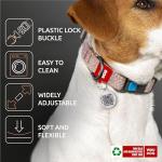 WAUDOG Reflective Eco-Friendly Dog Collar with QR Tag