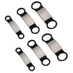 Personalized Silicone Pet ID Tags Set of 6