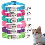 Personalized Reflective Cat Collar with ID Tag