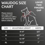 WAUDOG Reflective Eco-Friendly Dog Collar with QR Tag