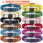 Soft Adjustable Puppy Collars with ID Bands, 12 Pack