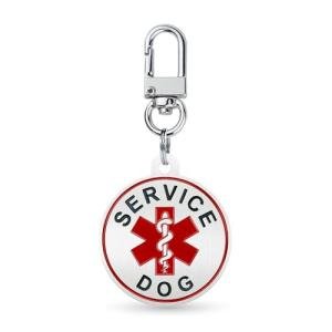 Durable Service Dog ID Tag - Silver Accessory
