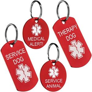Personalized Medical Alert ID Tags for Service Dogs