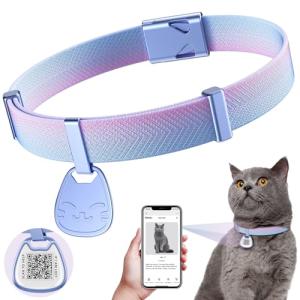 QR Code Cat Collar with Breakaway Safety Buckle