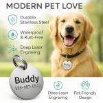 Custom Engraved Stainless Steel Pet ID Tags