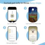 Personalized Reflective Cat Collar with QR Code Tag