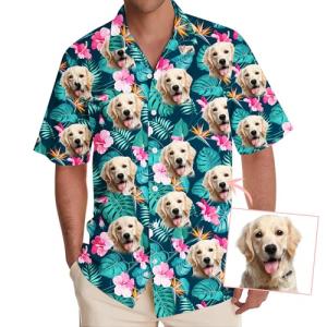 Custom Hawaiian Shirt with Your Pet's Face