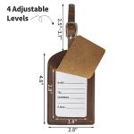 Ringsun Leather Luggage Tags - 6 Pack