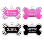 Custom Engraved Dog Tags with Rhinestones
