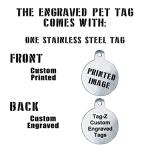 Custom Seizures Alert Pet ID Tags - Stainless Steel