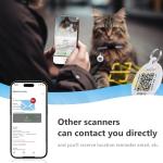 Personalized Reflective Cat Collar with QR Code Tag