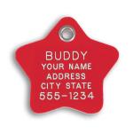 LuckyPet Medium Red Reflective Pet ID Tag