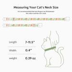 2 Pack Floral Cotton Breakaway Cat Collars