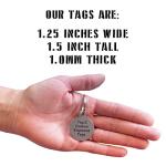 Custom Seizures Alert Pet ID Tags - Stainless Steel