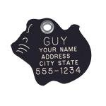 LuckyPet Reflective Pet ID Tag - Black Mouse