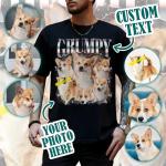 Personalized Dog Shirt with Custom Faces Design