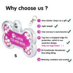 Custom Engraved Dog Tags with Rhinestones