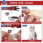 Personalized Breakaway Leather Cat Collar with Bell