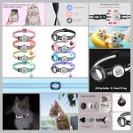 Waterproof Cat Collar with Airtag Holder