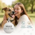 Custom Engraved Stainless Steel Pet ID Tags