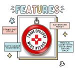 Epilepsy Dog Tag – Custom Medical Alert ID
