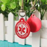 Medical Alert Keychain with Free Laser Engraving