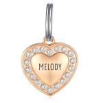 Personalized Stainless Steel Pet ID Tag with Heart