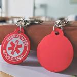 Medical Alert Keychain with Free Laser Engraving