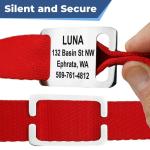 Personalized Reflective Dog Collar with ID Tag