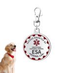Emotional Support Dog Tag with Medical Alert Symbol