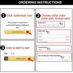 Reflective Custom Dog Collar with Embroidery Options