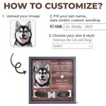 Personalized Pet Memorial Frame for Dogs and Cats