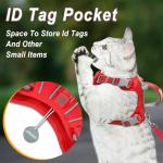 Escape-Proof Cat Harness and Leash Set - Red