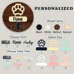 Personalized Dog Leash and Harness Wall Holder