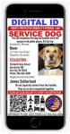Custom Service Dog ID Card with QR Code