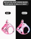 Pink Soft Mesh Dog Harness and Leash Set