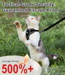 Escape-Proof Soft Cat Harness and Leash Set